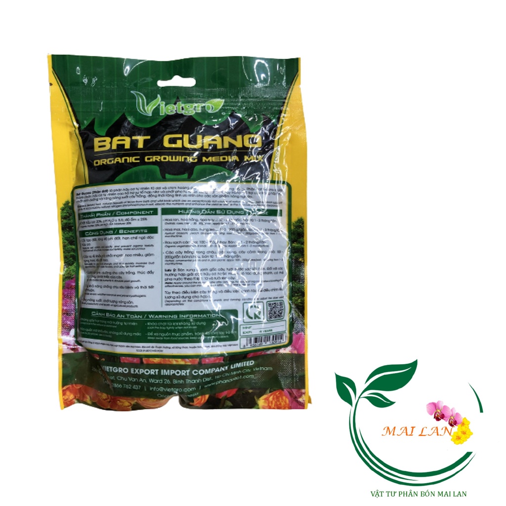 Bat Guano Phân Dơi Hữu Cơ - Organic Growing Media Mix  - #127# 500g