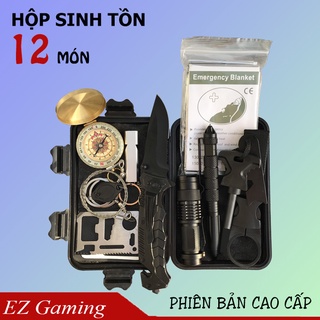 [Hàng cao cấp] Hộp sinh tồn cao cấp full 12 món chất lượng, bộ dụng cụ dã ngoại