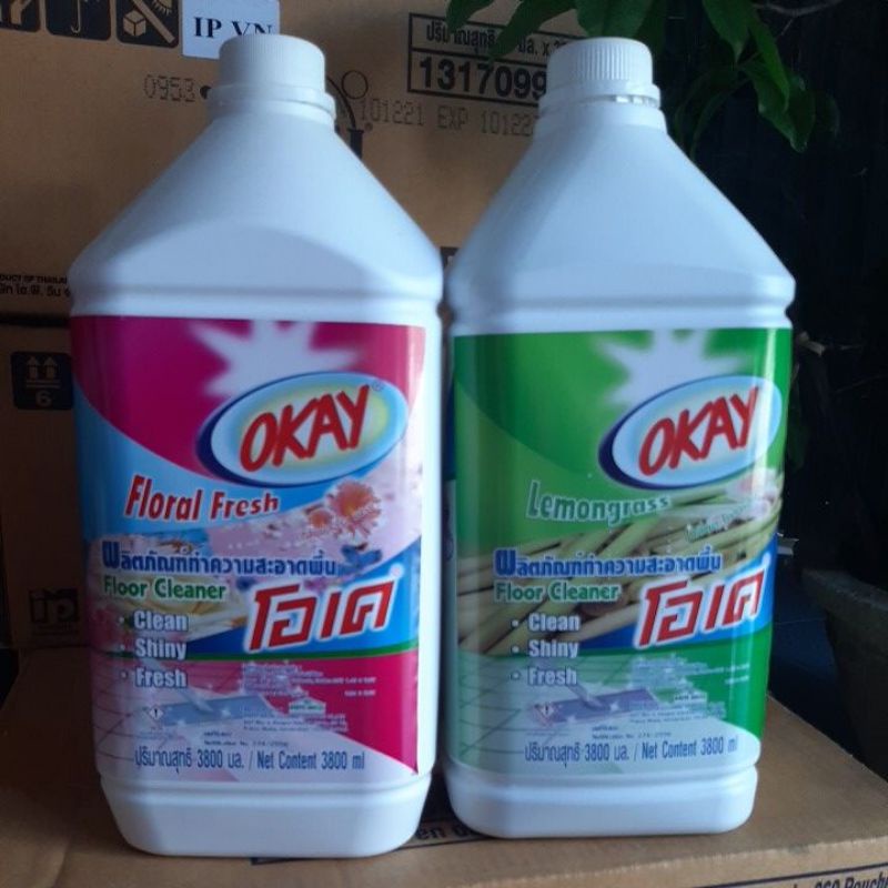 nước lau sàn okay thái lan 3800ml diệt khuẩn