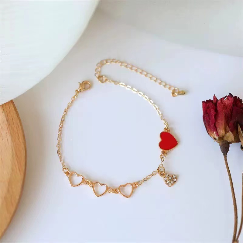 Vòng Tay Đính Quả Anh Đào Xinh Xắn Phong Cách Hàn Quốc