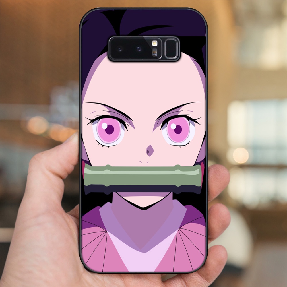 Ốp lưng Samsung Note 8 viền đen in hình Nezuko Kimetsu no Yaiba