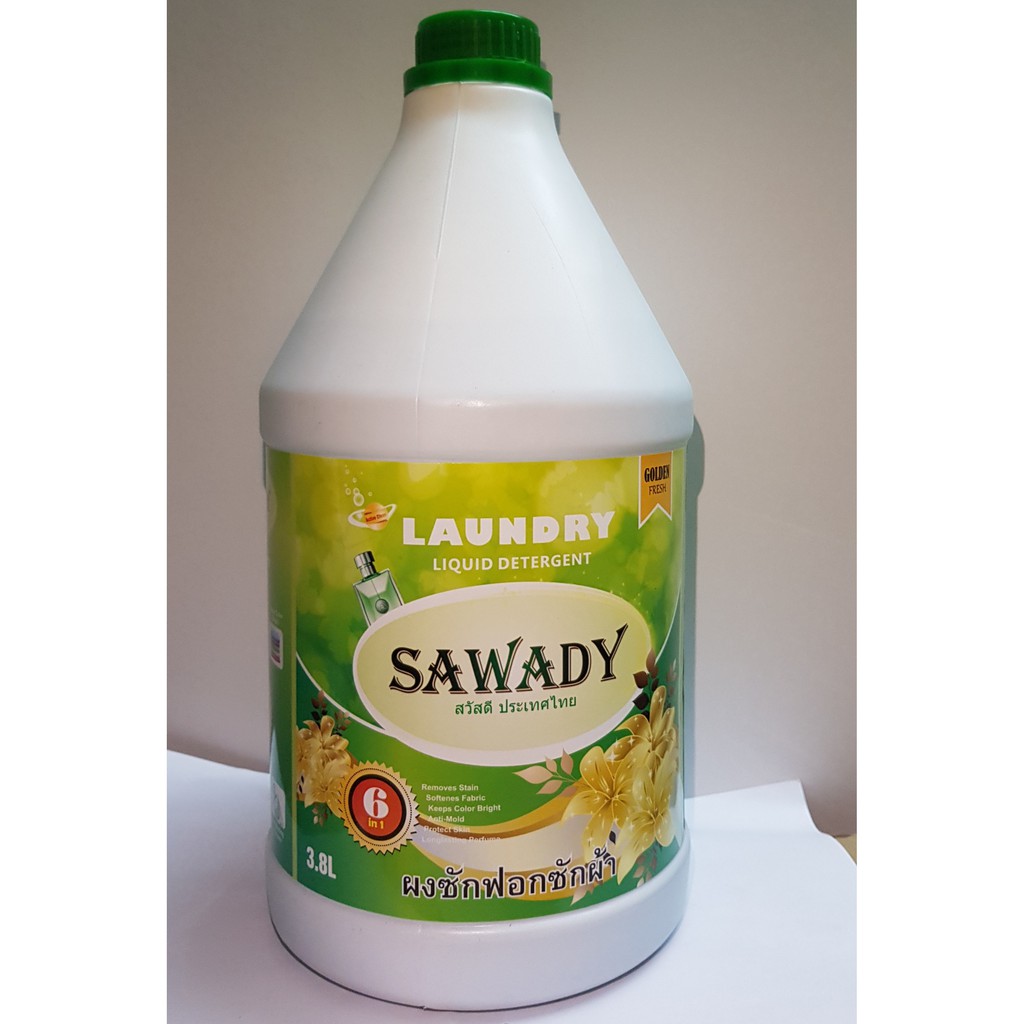 [Sạch- Thơm quý phái] Nước Giặt Xả 6 In 1 Sawady Thái Lan 3,8L cao cấp