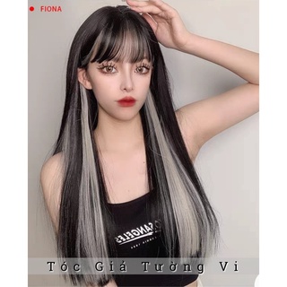 🍋 Tóc Giả Nguyên Đầu Line Trắng Tơ Cao Cấp Hot Trends 2021 🍋