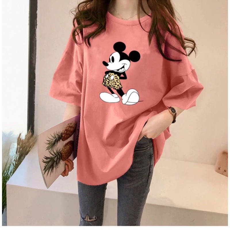 ÁO THUN FORM RỘNG NAM NỮ 💗FREESHIP💗 IN HÌNH CHUỘT MICKEY