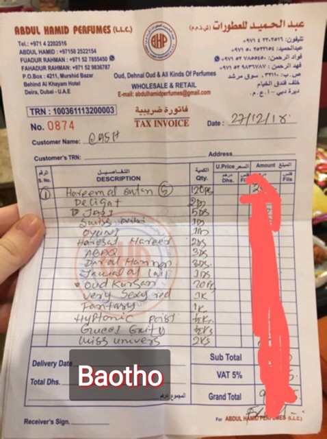 🔥🔥🔥Giảm giá 50%  tinh dầu nước hoa DUBAI ROYAL LUXURY VIP ! Có giấy tờ mua bán tinh dầu tại Dubai...