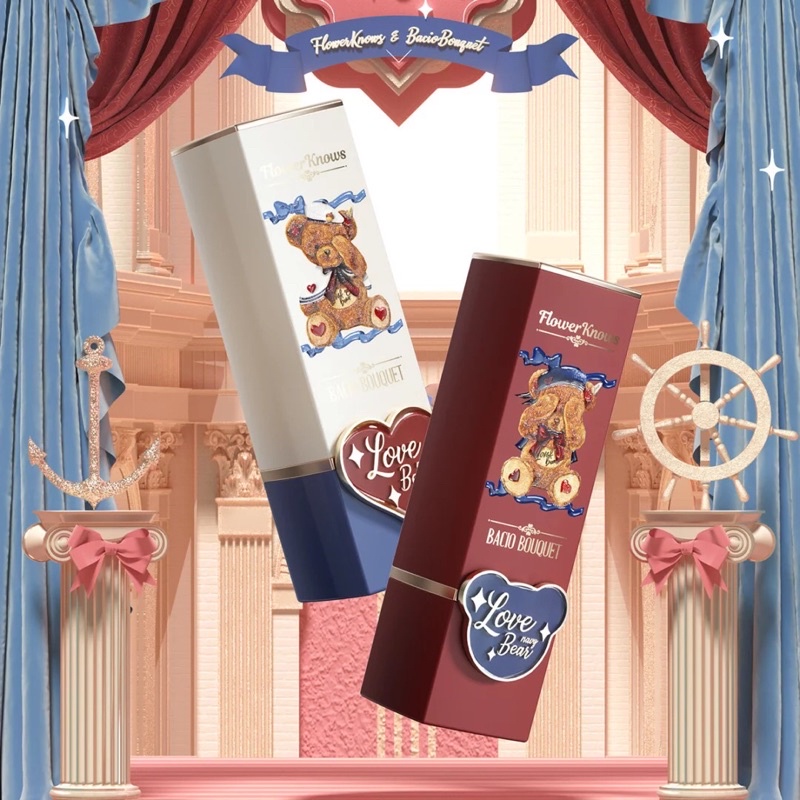 Son FLOWER KNOWS x BACIO BOUQUET màu lì, lâu trôi, thiết kế vỏ ngoài đáng yêu