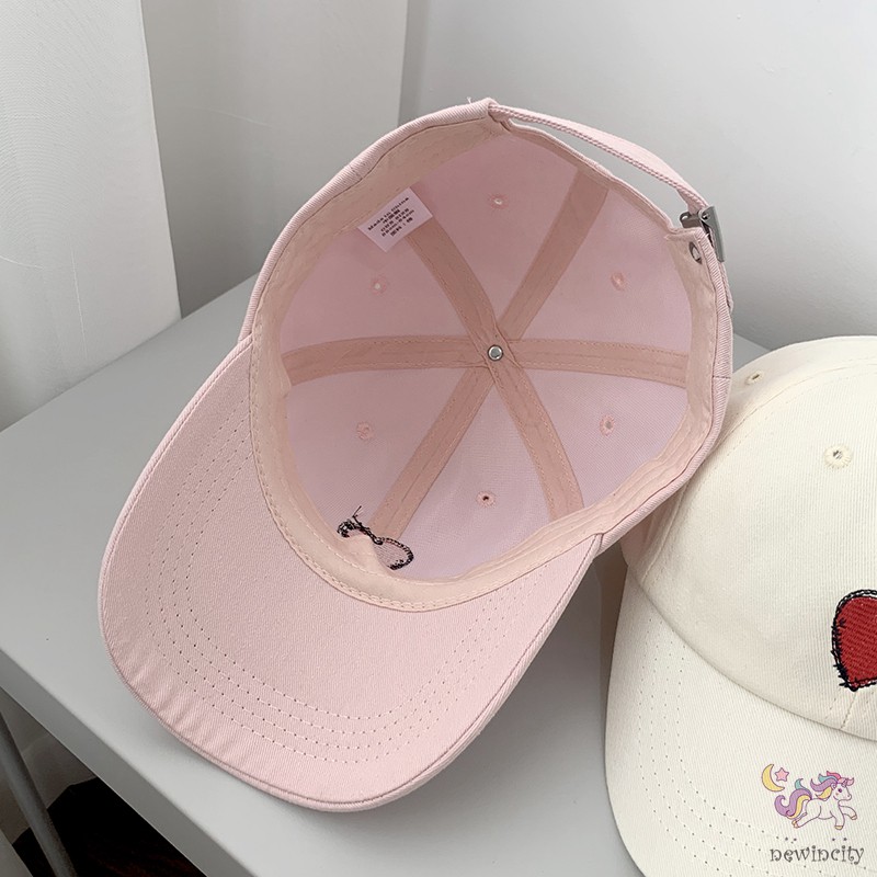 Mũ Lưỡi Trai Hoạ Tiết Hình Trái Tim Phong Cách Hàn Quốc Cho Bé