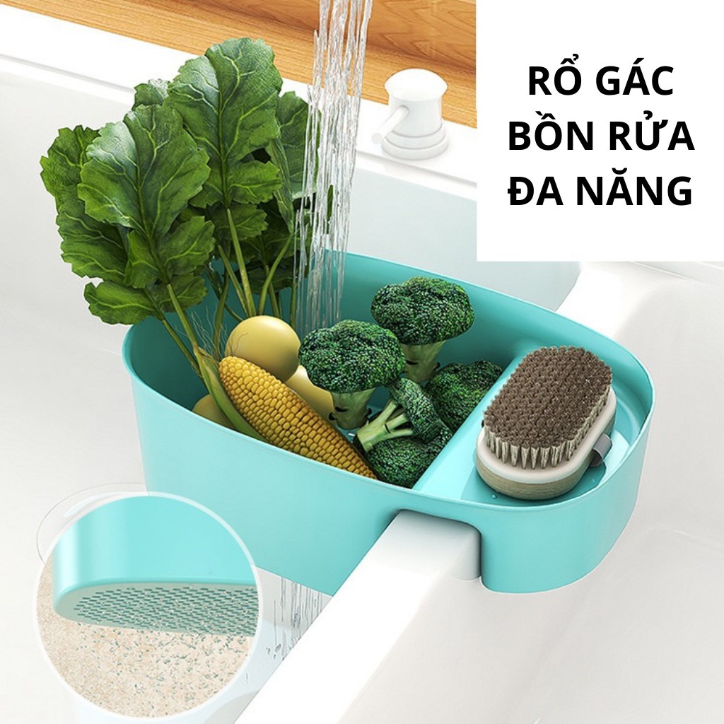 Rổ Nhựa, Khay Lọc Rác Gác Bồn Rửa Chén Siêu Tiện Dụng