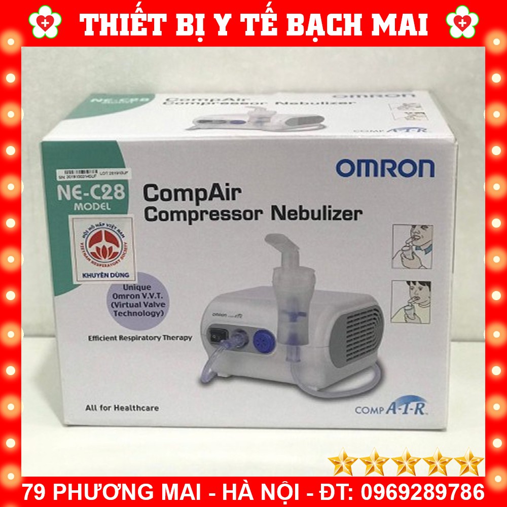 Máy Xông Khí Dung OMRON NE-C28 + Tặng Dụng Cụ Hút Mũi 2 Dây