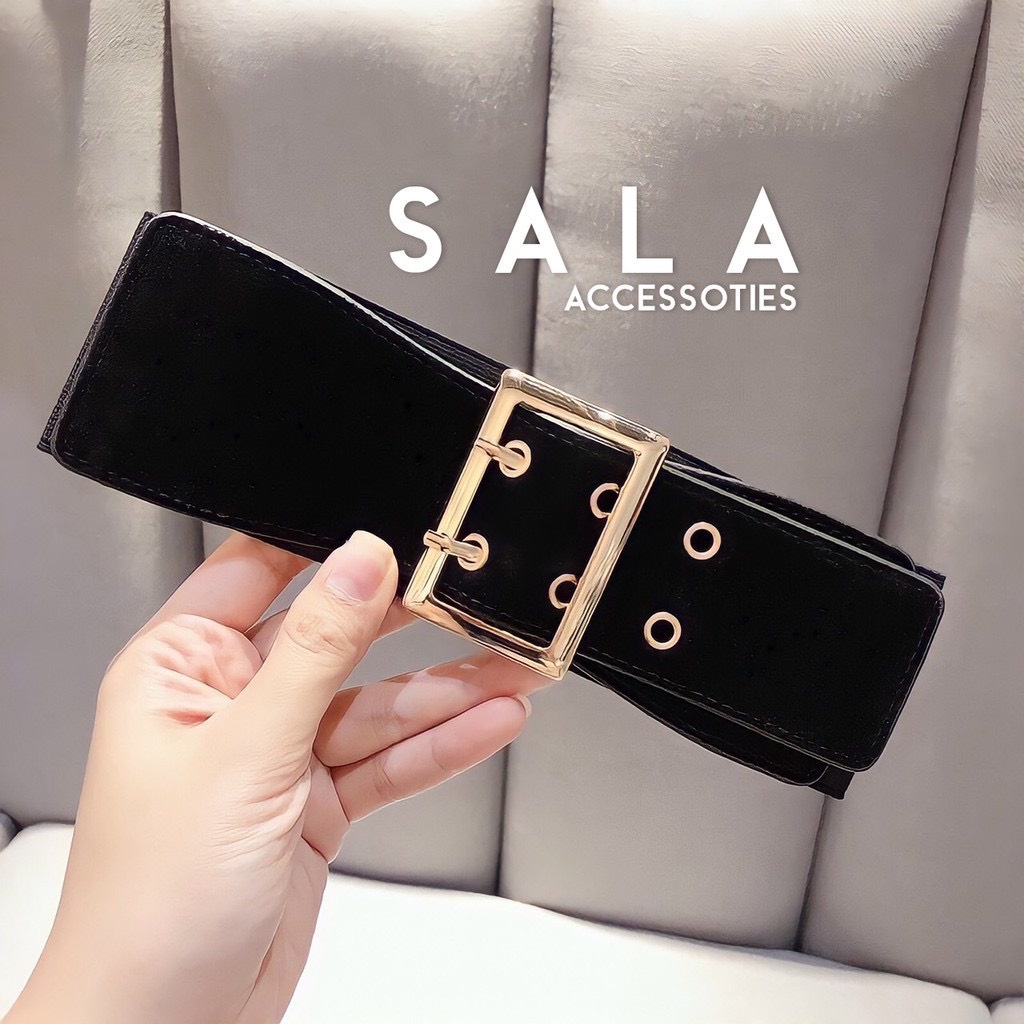 Đai Váy Nhung 6 Lỗ, Đai Váy Nhung Bản To, Kiểu Dáng Sang Trọng, Tinh Tế