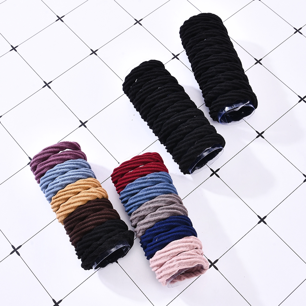 Set 20 dây buộc tóc co giãn nhiều màu sắc dành cho nữ