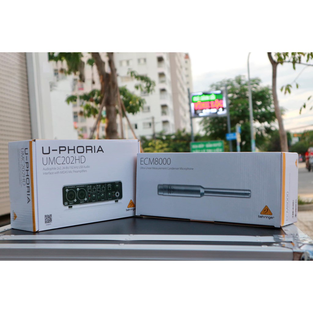 COMBO SOUNDCARD UMC202HD & MIC RTA BEHRINGER ECM8000 DÀNH CHO AE KỸ THUẬT