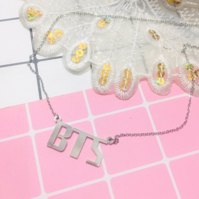 Vòng cổ chữ BTS dây chuyền kpop BTS