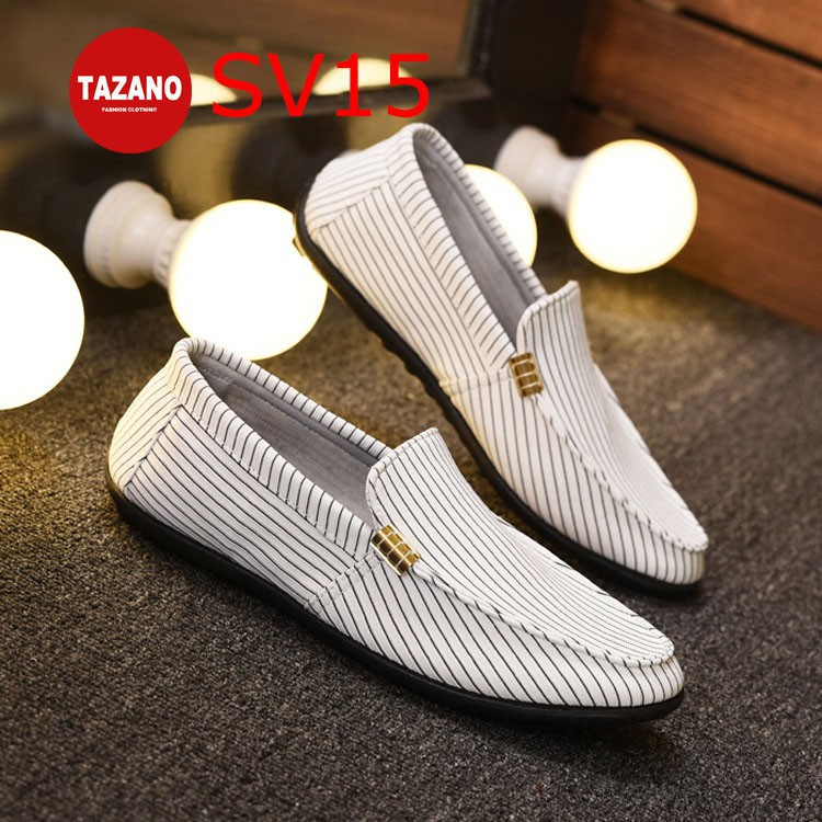 [ SIÊU HOT] Giày Lười Nam Cao Cấp [ Đen SV15, Cam- SV16, Trắng- SV17] | BigBuy360 - bigbuy360.vn