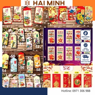 50 bao lì xì tết Nhâm Dần 2022 chất lượng cao màu sắc tươi tắn được chọn mẫu - HMS01