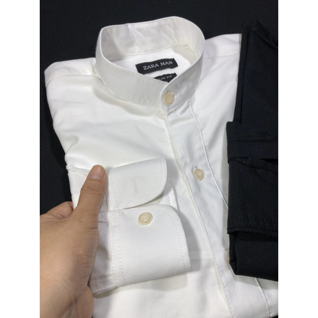 ÁO SƠ MI NAM CỔ TRỤ