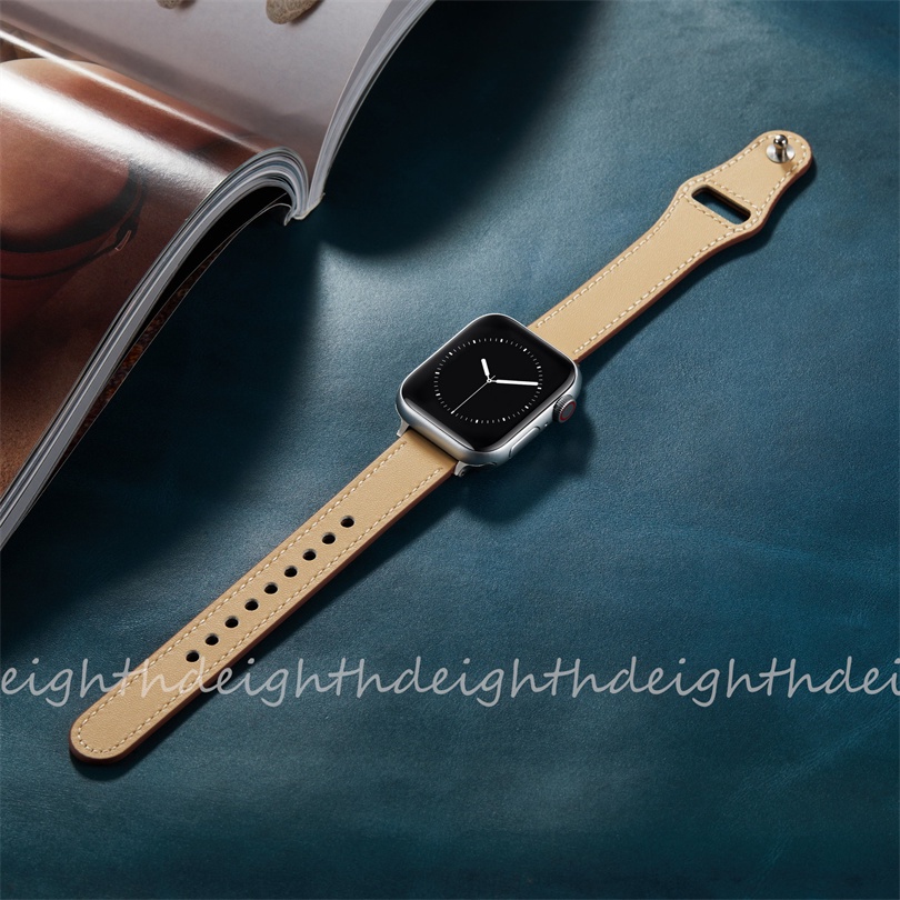 Dây đeo da thời trang cho đồng hồ thông minh iWatch Series 7 6 SE 5 4 3 2 1 VIOTOO 41mm 45mm 44mm 42mm 40mm 38mm