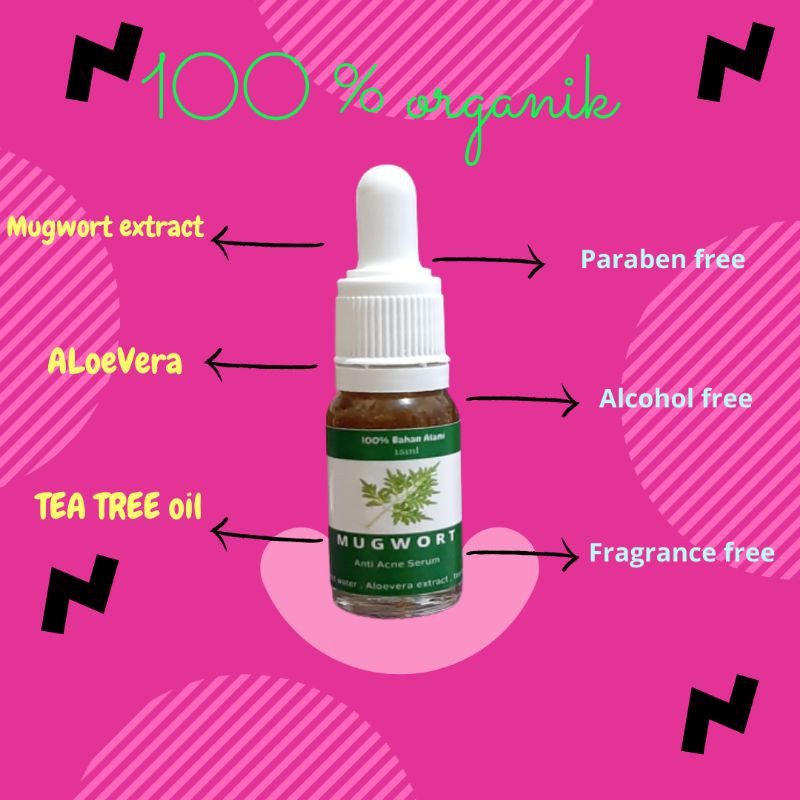 (Hàng Mới Về) Serum Mugwort Làm Trắng Sáng Da Trị Mụn Se Khít Lỗ Chân Lông Cho Nam