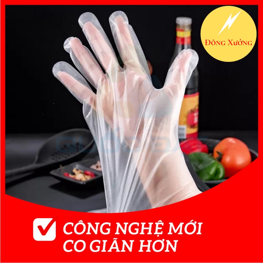 100% Chính Hãng - Găng tay Làm Bếp Tự Hủy Sinh Học CPE Green Global 50 Chiếc Size L