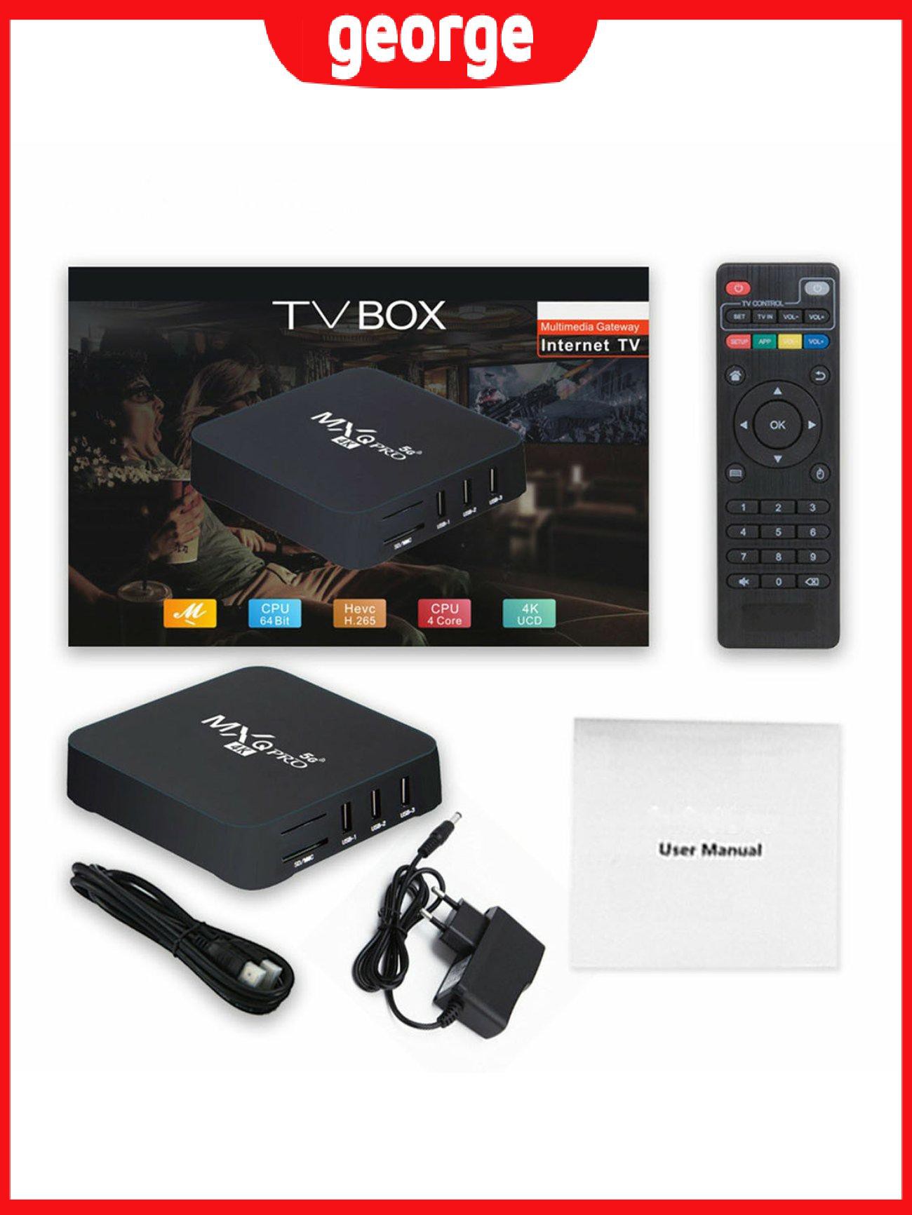 Bộ Tv Box Geomxqpro 5g 4k Thông Minh Kết Nối Wifi
