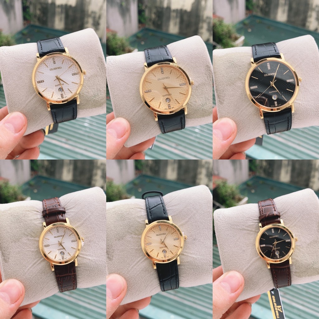 Đồng Hồ Nam Golden Will 2150 Dây Da