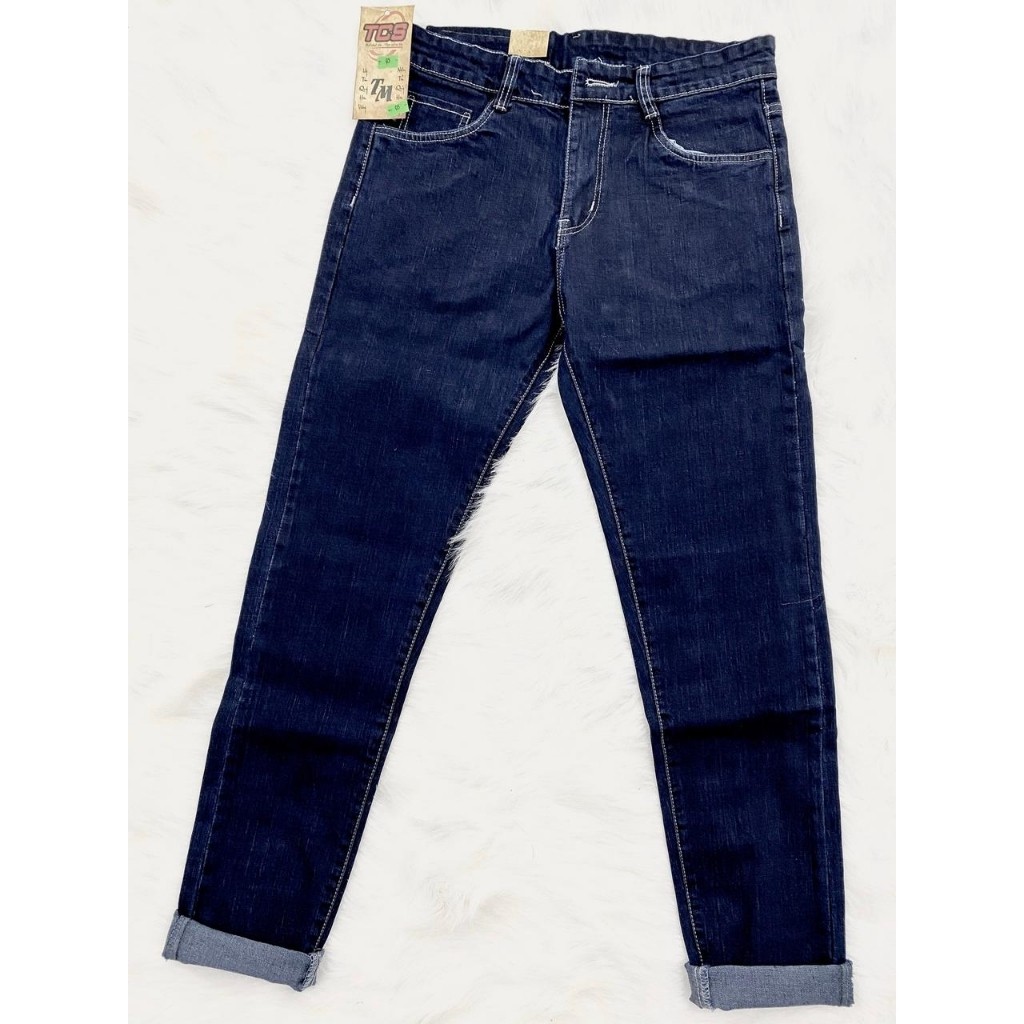 Quần Jean Nam Chất Bò Cao Cấp AD05TG Xanh Trơn Cao Cấp Trẻ Trung Cá Tính (44-70KG) | BigBuy360 - bigbuy360.vn