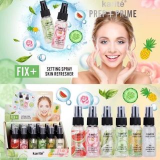 Xịt khoáng trái cây khoá lớp makeup Karite