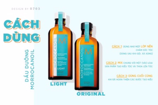 Chính hãng  Tinh dầu dưỡng tóc sáng màu Moroccanoil Treatment Light 25ml
