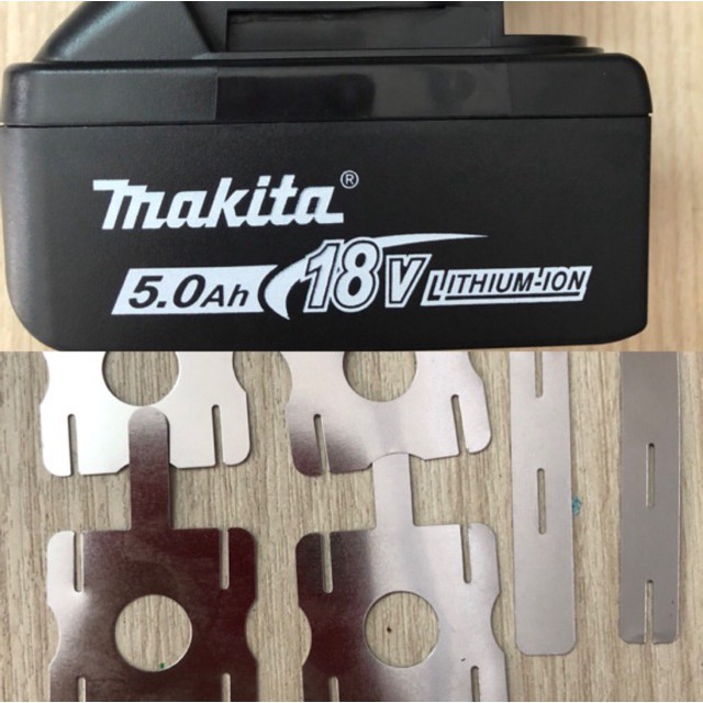 AZ- Vỏ pin in Makita 18V 2 hàng Adapter, nhựa ABS bền đẹp