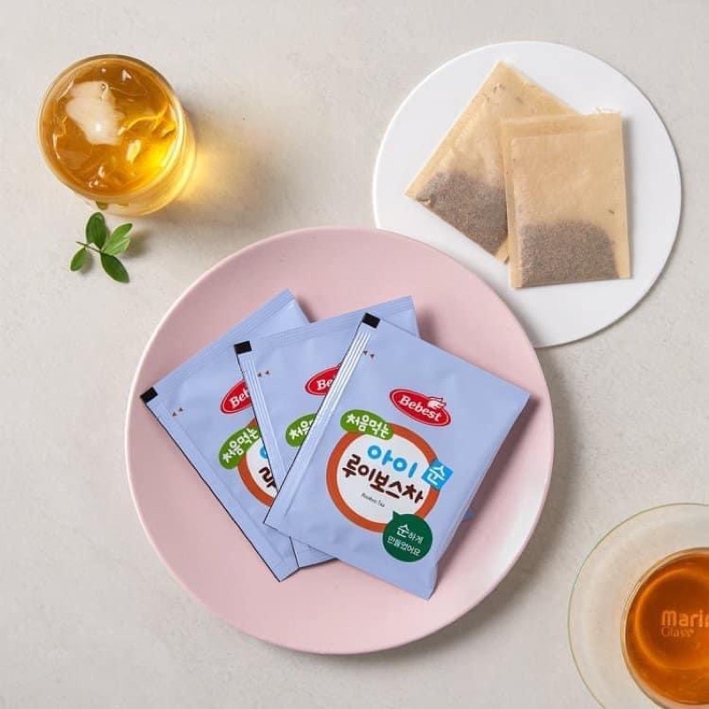Hồng trà Nam Phi hữu cơ Rooibos Tea Bebest Hàn Quốc cho bé 6m