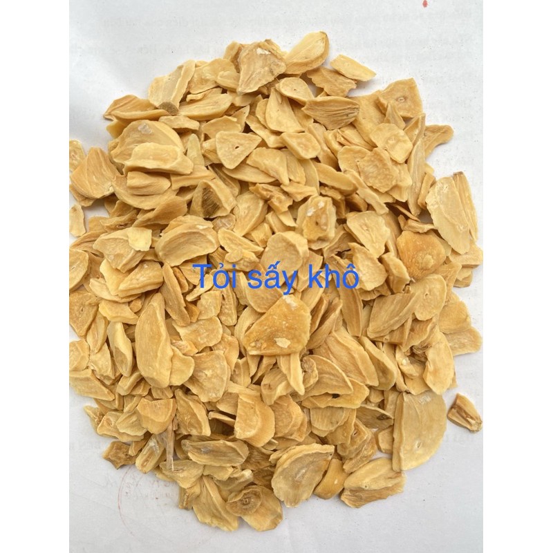 Tỏi ta thái lát sấy khô hũ 500g tỏi ta Hải Dương