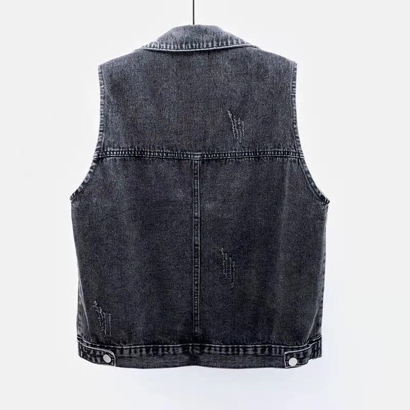 Áo Khoác Denim Sát Nách Dáng Rộng Phối Túi Lớn Đơn Giản Thời Trang Xuân Hè Hàng Mới Dành Cho Bạn Nữ 2021 | BigBuy360 - bigbuy360.vn