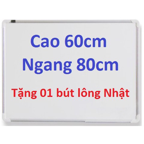 Bảng từ trắng treo tường 60 x 80 cm