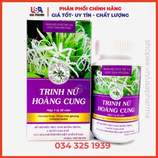 Trinh Nữ Hoàng Cung Hỗ trợ điều trị u xơ tử cung, u nang buồng trứng, u xơ tuyến tiền liệt hộp 50 viên