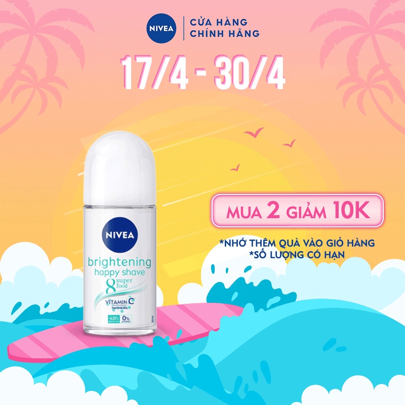 Lăn Ngăn Mùi NIVEA Sáng Mịn Dịu Da 50ml - 83781