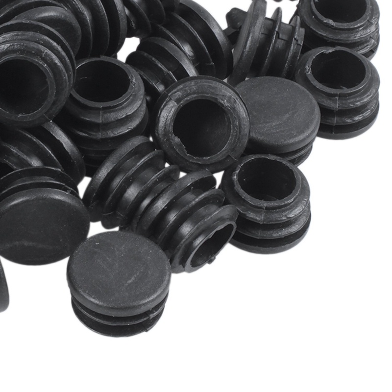 80 đầu bọc ống chân bàn ghế bằng nhựa màu đen kích thước 22mm và 19mm