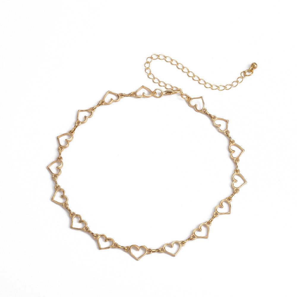 Vòng cổ Mạ Bạc Hoạ Tiết Hình Học Phong Cách Gothic Hàn Quốc