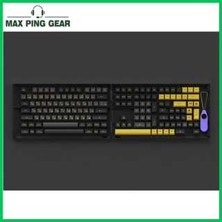 AKKO Keycap set – Black Gold (PBT Double-Shot/ASA profile/158 nút)