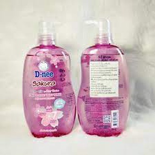 Sữa tắm gội toàn thân cho bé Dnee màu hồng Sakura 800ml