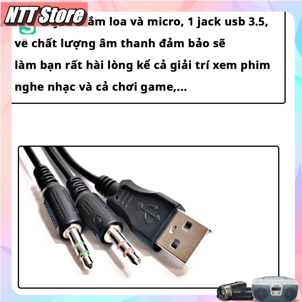 Tai nghe chuyển Game chụp tai có mic RKX chống ồn cao cấp NTT Shop