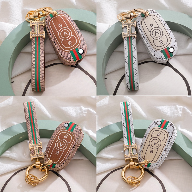 bọc chìa khoá smartkey Vinfast Fadil handmade da thật 001