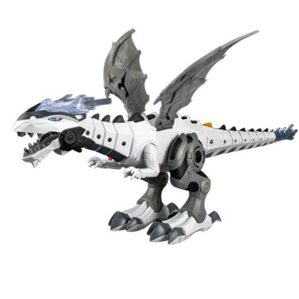 Khủng Long Robot Hiệu Ứng Phun Lửa Và Khói Kích Thước Lớn - Đồ Chơi Giải Trí Cho Trẻ Em EMA