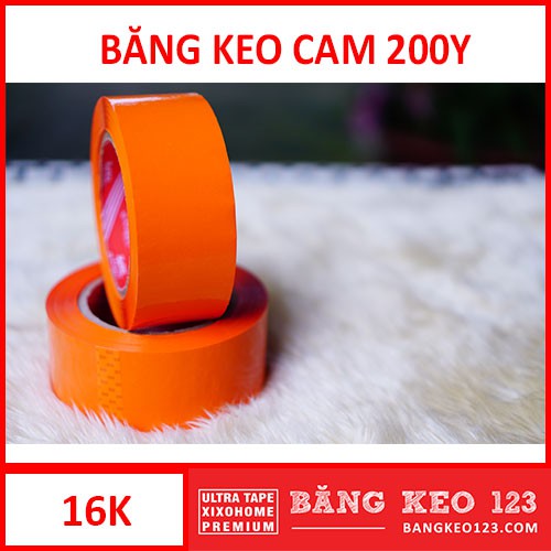 [100-200Y/1 Cuộn] Băng Keo 123 Màu Cam Loại 100Y/200Y Yard UlTra Tape XiXoHome