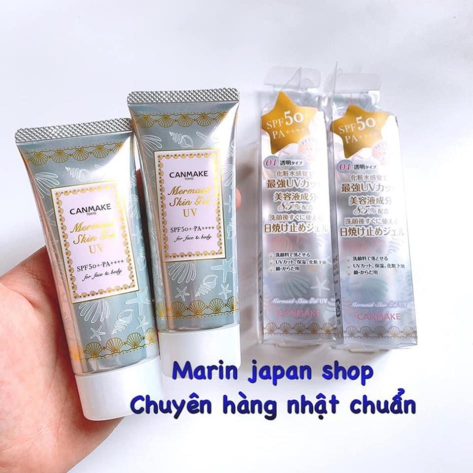 (SALE 350k-&gt; 235k)KEM LÓT CHỐNG NẮNG-MERMAID SKIN GEL UV CANMAKE NHẬT BẢN