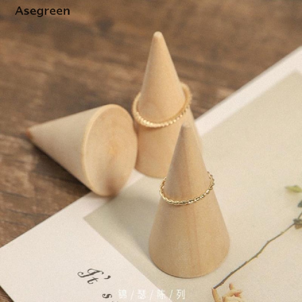 Giá Đỡ Trưng Bày Nhẫn Bằng Gỗ Phong Cách Boho