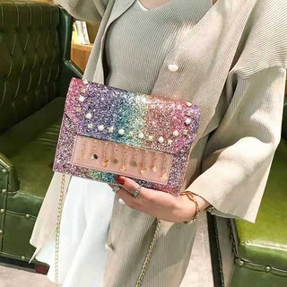 (PL054)Túi đeo chéo nữ màu kim tuyến đẹp lạ cho bạn gái thêm trẻ trung, năng động, thời trang