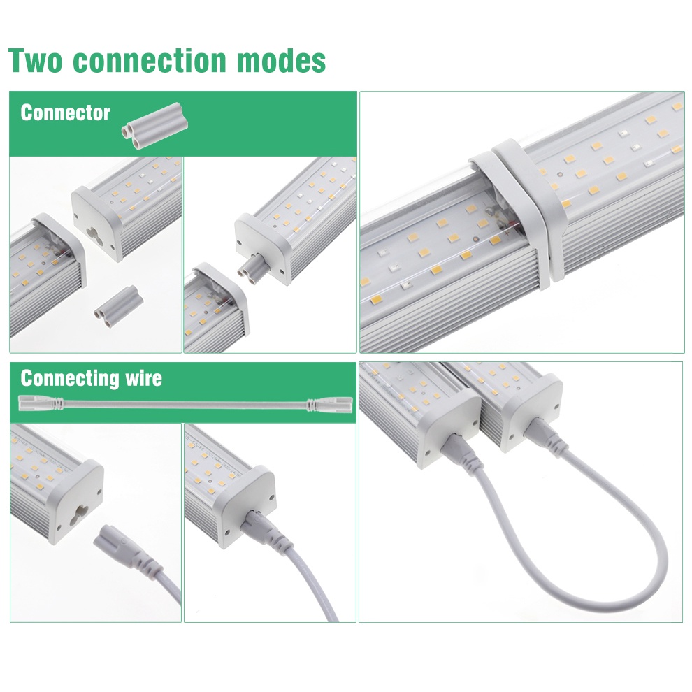 Đèn LED Kích Thích Tăng Trưởng Thực Vật 110-277V Kèm Công Tắc Hẹn Giờ 1.5m Chống Thấm Nước