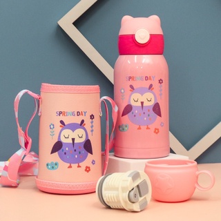 [HÀNG CHÍNH HÃNG] Bình Giữ Nhiệt Chính hãng Love Baby có kèm cốc và ống hút nước cho bé