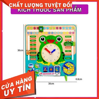 Đồng Hồ Lịch Đa Năng - Giúp Bé Học Xem Lịch Bằng Tiếng Anh Sáng Tạo