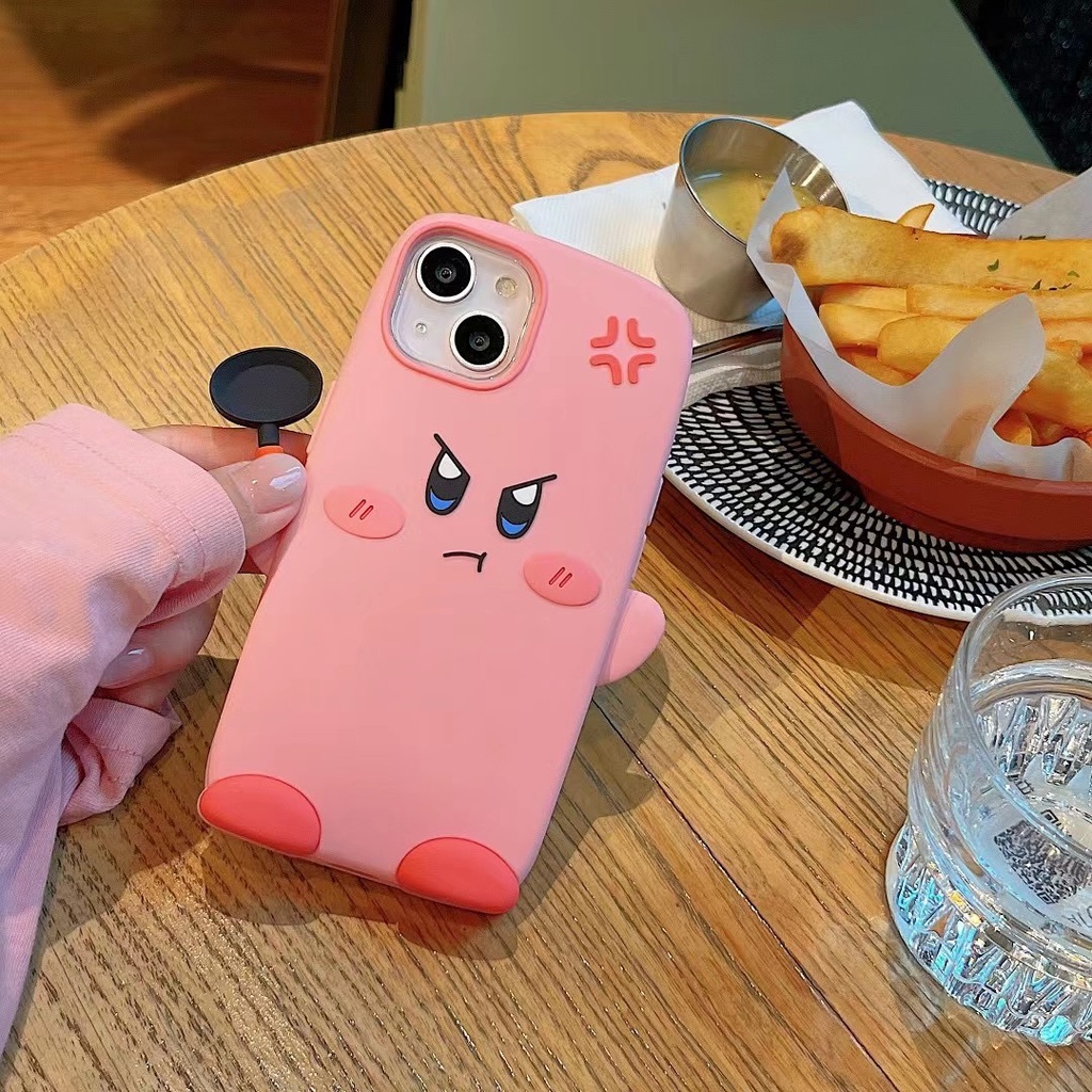 Ốp Điện Thoại silicone Mềm Hình kirby Dễ Thương Cho Iphone 12 pro max 13 13 pro max11 pro max xs max xr x